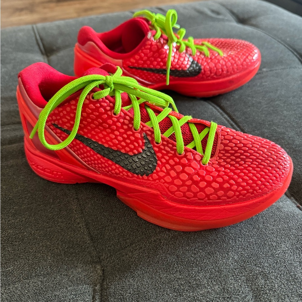 Nike Kobe 6 Protro 6.5 Low Reverse Grinch Crimson